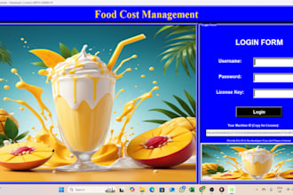 develop restaurant or food cost management system in python