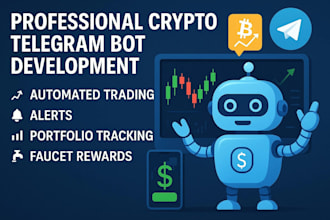 develop telegram trading bot, crypto ai bot, copy trading bot, solana volume bot