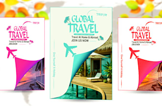 create eye catching flyers for your travel business