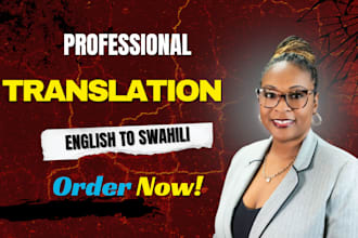 translate english to swahili for websites, apps and documents