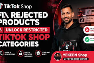 fix rejected products and unlock restricted tiktok shop categories