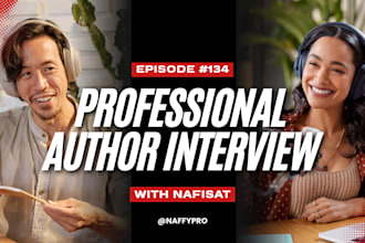 do an author interview and promote your book on a news website professionally