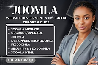 design, redesign joomla, fix joomla errors, joomla bugs, migrate joomla website
