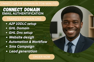connect your domain to gohighlevel a2p 10dlc registration