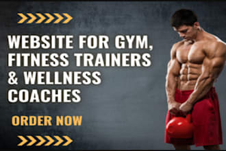 build ai powered online fitness website, online wellness coaching ai chatbot