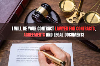 be your contract lawyer for contracts, agreements and legal documents