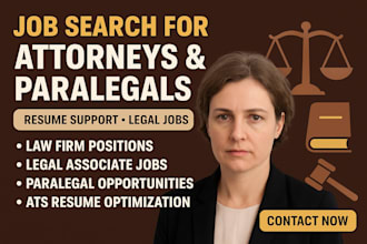 support legal paralegals attorneys  in job application