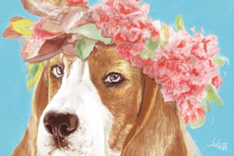 create an artistic and realistic digital pet portrait