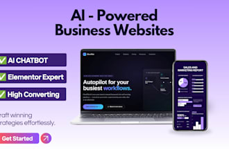 build an ai powered business website with chatbot automation