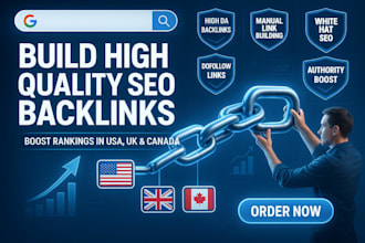 build high quality SEO backlinks with link building strategy for US UK canada
