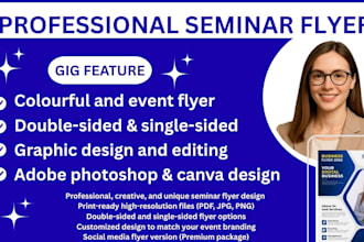 design professional seminar, event, and conference flyers that impress