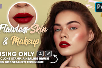 do beauty retouching, commercial, and makeup retouching