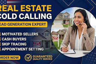 provide wholesale cold calling for wholesalers,investors and realtor