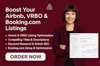 optimize your airbnb, vrbo and booking com listing for more bookings