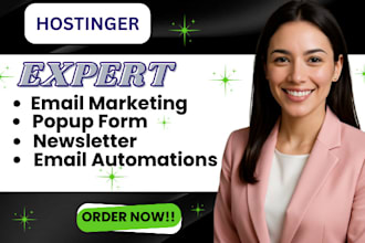 setup hostinger email marketing campaign signup form for website email setup
