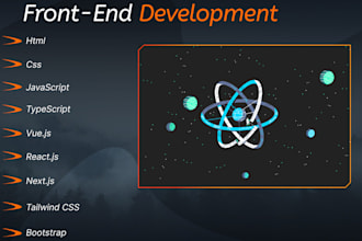 be your front end developer , react developer and designer