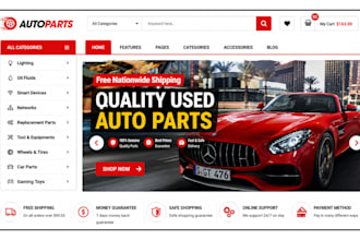 build auto part website automotive website car part website automotive store