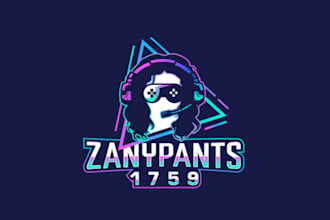 create custom gaming mascot logo for esports, twitch and streamers