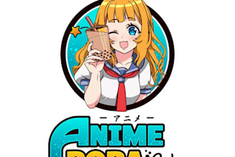 create a comic or anime inspired logo