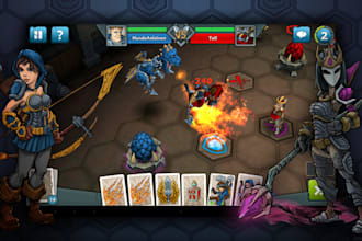 develop custom 2d and 3d multiplayer card, board, and arcade games