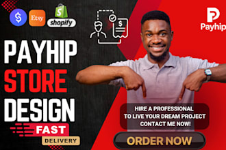 design and your setup payhip online store, stan store flawlessly within 24hrs