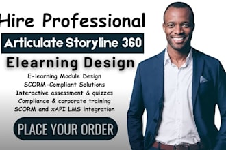 create interactive articulate storyline 360 elearning  scorm and ispring