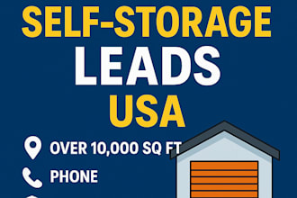 find self storage facilities not listed on google maps and deliver leads