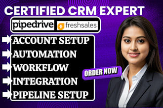 create financial crm in pipedrive freshsales for leads accounting automation