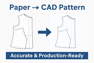 digitize your paper pattern into cad format dxf lectra hpgl plt tuka amaa mdl