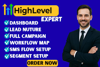 setup gohighlevel SMS and email campaigns with worklfows