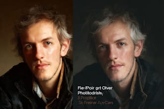 do draw realistic digital oil portrait painting