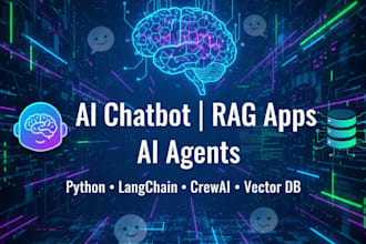develop custom ai agents using langchain, crewai, and rag