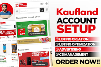 setup and manage kaufland product listing, kaufland ads