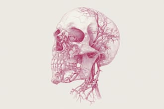 draw anatomy and medical vector illustration
