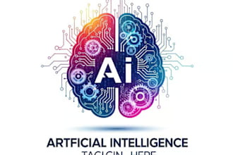 create a futuristic ai tech logo