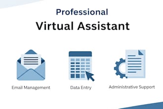 be your professional virtual assistant and admin support