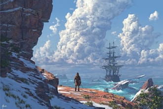 draw realistic background, 2d environment, landscape