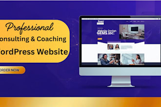 design a consulting and coaching website with wordpress