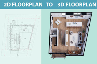 create 3d floorplan from your 2d floorplan