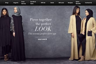 design abaya store islamic wear shopify store clothing store hijab store