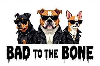 create beautiful bulldog gang logo design for you with unlimited revision