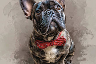 draw pet portraits from your photo, pet gift, pet painting