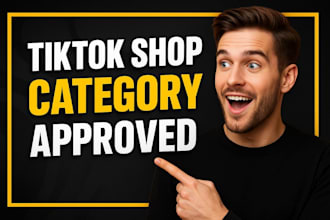 tiktok shop approval and category setup
