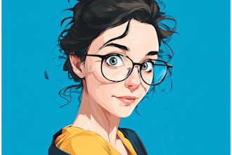 create simple cartoon portrait