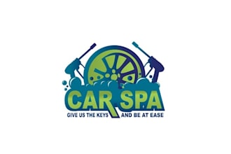 design flawless steam mobile car wash logo
