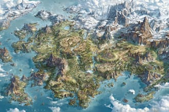 vector map illustration map design isometric