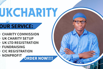 register your uk charity as cio with uk charity commission, cic, vat, uk ltd