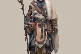 draw your custom dnd character illustration