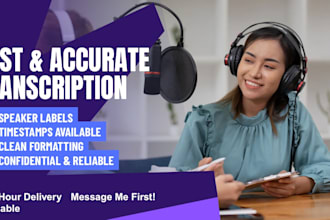 transcribe your audio or video into clean, readable text
