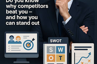 design personas, swot, competitor analysis, blue ocean